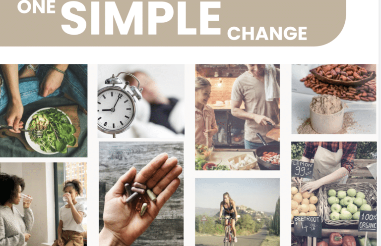 One Simple Change for Better Health